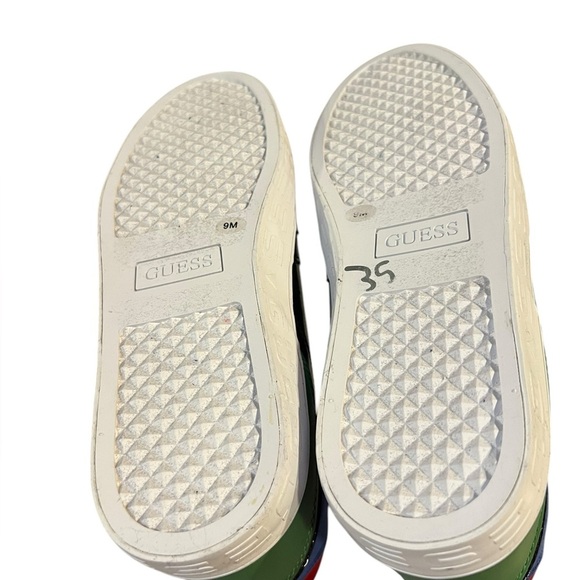 Guess Orange and Blue High-Top Sneakers with Sporty Design Size 9 - Picture 3 of 12